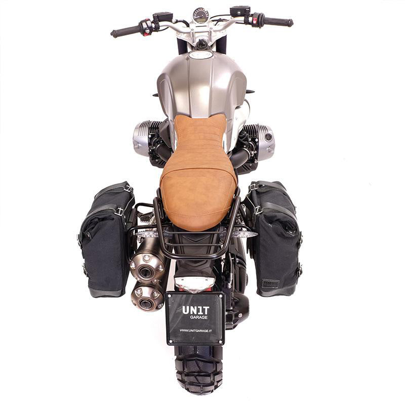BMW R nineT 1200 Pure [2017-2023] - Zwei Seitentaschen aus Canvas + Doppelrahmen