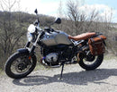 BMW R nineT 1200 Scrambler [2016-2023] - Zwei Seitentaschen aus Leder + Doppelrahmen