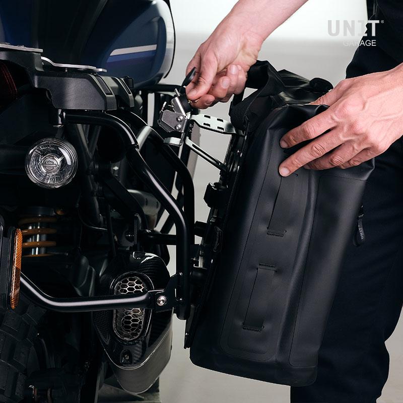 BMW R nineT 1200 Scrambler [2016-2023] - Zwei Khali-Seitentaschen aus TPU 35L - 45L + Paar Aluminiumplatten