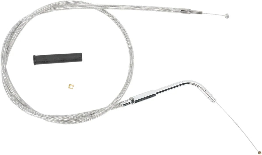 harley davidson fxs [DRAG SPECIALTIES] – stainless steel covered throttle cable
