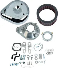 Harley-Davidson Xl 1200 Sportster [2020] - Mini Teardrop Stealth Luftfilter-Kit – Oberfläche: Silber – Bild 9