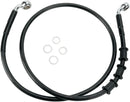 Harley Davidson FLS [DRAG SPECIALTIES] – Verlängertes Bremsleitungs-Kit aus schwarzem Vinyl
