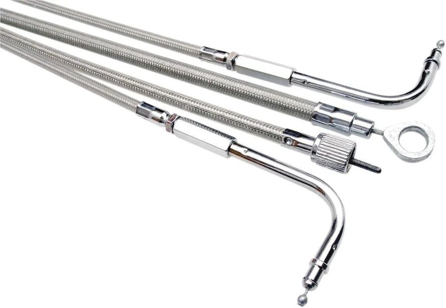 harley davidson flhtcu [MOTION PRO] – Armor Coat Braided Stainless Steel Speedometer Cable for Harley-Davidson