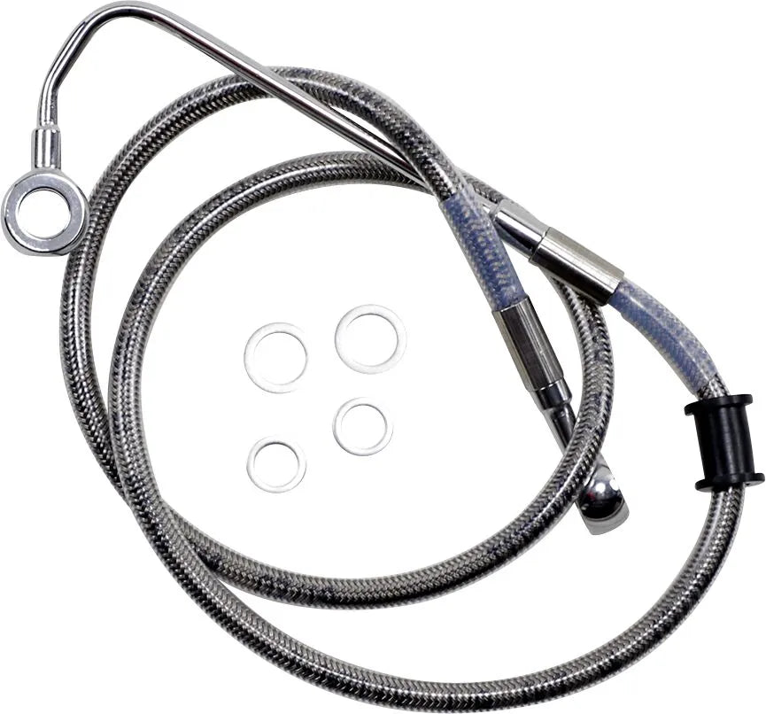 harley davidson fxsb [DRAG SPECIALTIES] - Extended stainless steel brake line