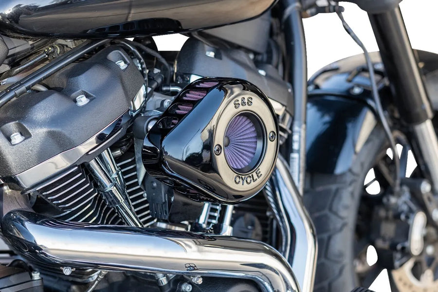 Harley-Davidson FXDR 1868 Softail King 114 [2019] - Air Stinger Stealth Luftfiltersatz – Oberfläche: Schwarz – Bild 2