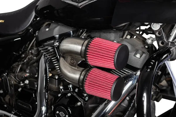Harley-Davidson Fxlrs 1923 ABS [2025] - Tuned Induction Luftfilterkit – Oberfläche: Silber – Bild 10