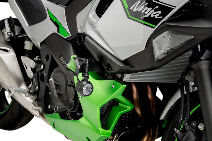 KAWASAKI NINJA 7 HYBRID [2025] – Crash Pads R19 – Black