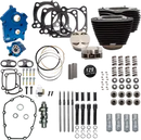 Harley-Davidson FLFBS 1923 Softail Fat Boy 117 [2026] - 129" Power Package Motorleistungs-Kit – Oberfläche: Schwarz, Hervorgehobene Lamellen – Merkmal: Verchromte Stößelstangenrohre – Bild 3