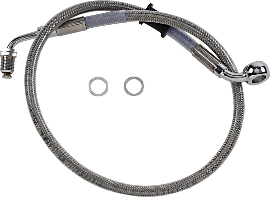 harley davidson flfb [DRAG SPECIALTIES] - Stainless steel brake line kit