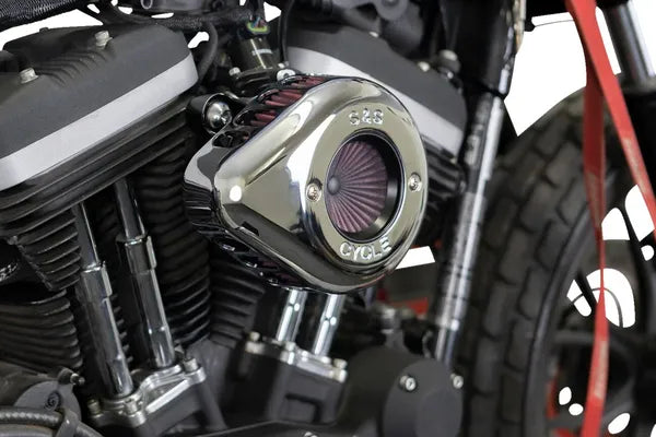 Harley-Davidson XL 883 L Sportster SuperLow [2020] - Air Stinger Stealth Luftfiltersatz – Oberfläche: Verchromt – Bild 10
