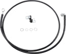 harley davidson fxsts [DRAG SPECIALTIES] - Extended Black Vinyl Brake Line Kit-1