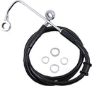 harley davidson fxsb [DRAG SPECIALTIES] - Extended stainless steel brake line-2