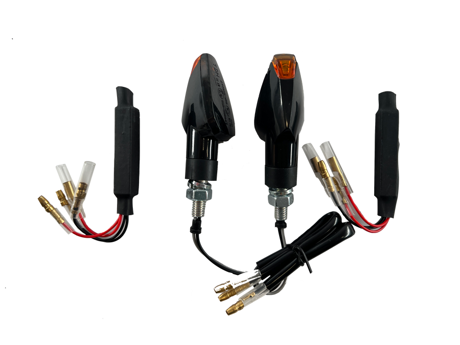 2 LED indicators black resistors [E-mark] - Honda Africa Twin RD01 RD03 RD04 RD07 XL 650