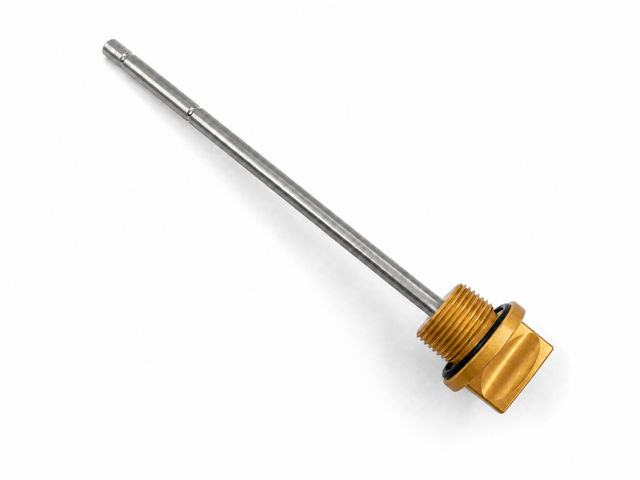 Moto Guzzi 850 T 5 Rundsch. [1985-1988] - Ölmessstab Ölpeilstab - Gold - M20x1,5 x130 mm