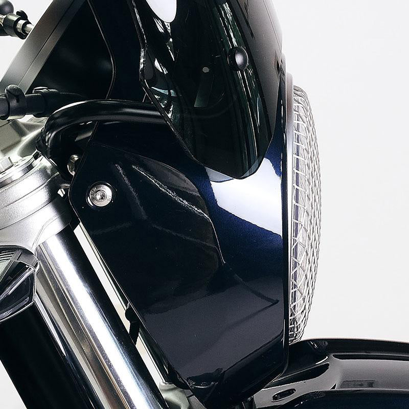 BMW R nineT 1200 Scrambler [2016-2023] - Scheinwerferabdeckung Schutzgitter Grau