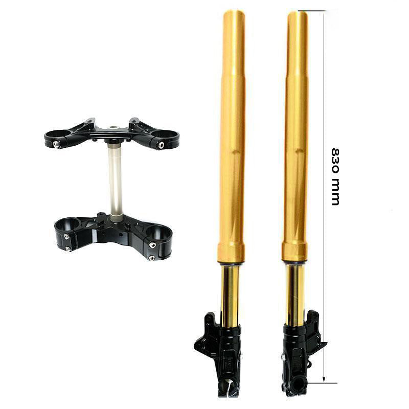 BMW R nineT 1200 Scrambler [2016-2023] - Öhlins USD High Fork Kit + Unit Garagenplatten und Füße (hohe Version)
