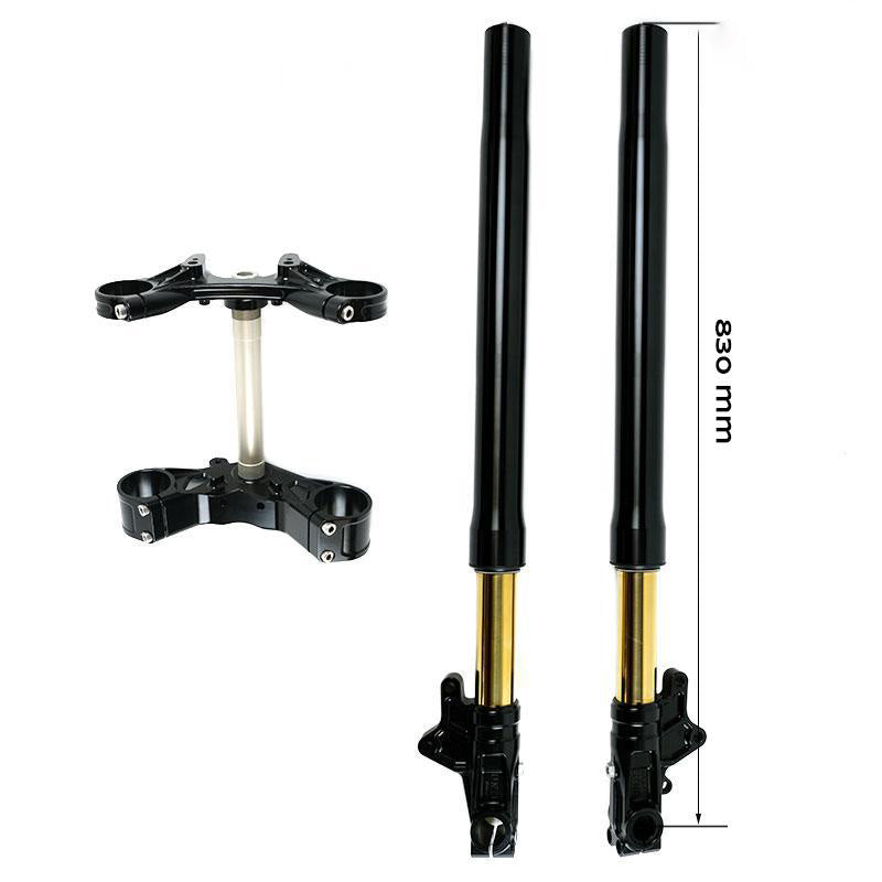 BMW R nineT 1200 Scrambler [2016-2023] - Öhlins USD High Fork Kit + Unit Garagenplatten und Füße (hohe Version)