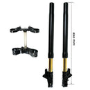 BMW R nineT 1200 Pure [2017-2023] - Öhlins USD High Fork Kit + Unit Garagenplatten und Füße (hohe Version)