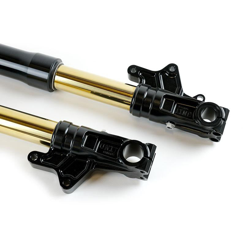 BMW R nineT 1200 Urban G/S (niedriger Auspuff) [2017-2023] - Öhlins USD LOW Gabel-Kit + Einheit Garagenplatten und Füße (niedrige Version)