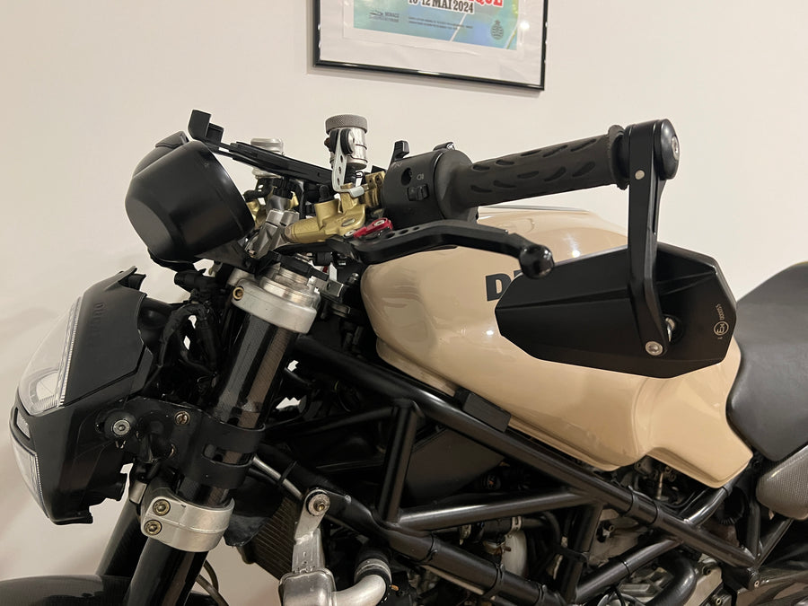 Handlebar end mirrors 2 pieces [E-mark] - Triumph Tiger 855i 900 955i 1050 1200