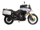 Suzuki V-Strom 800 DE [2023-2026] - Kofferträgerset Cutout schwarz inkl. Xplorer Cutout silber Kofferset