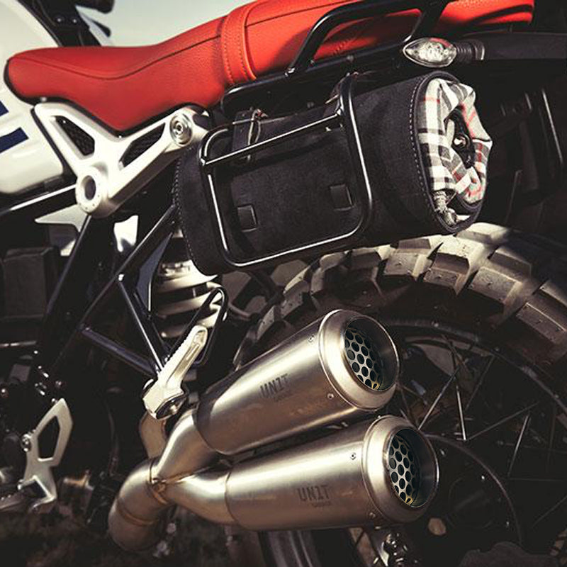 BMW R nineT 1200 Racer [2017-2020] - Doppelauspuff aus Titan mit sichtbaren Schweißnähten
