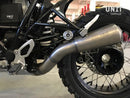 BMW R nineT 1200 Scrambler [2016-2023] - Niedriger Titanschalldämpfer + Unterstützung