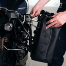 BMW R nineT 1200 Racer [2017-2020] - Aluminiumplatte + Schnellkupplung und Verschluss aus Edelstahl (Schalldämpferseite)