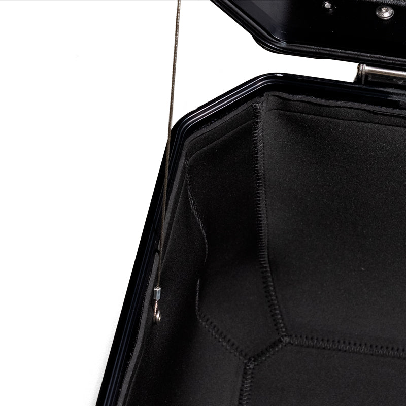 BMW R nineT 1200 Scrambler [2016-2023] - Neopren-Innenauskleidungen für Aluminiumtaschen Atlas 39L + 32L Auspuffseiten + Neopren-Innenauskleidung für Atlas 44L-Topcase
