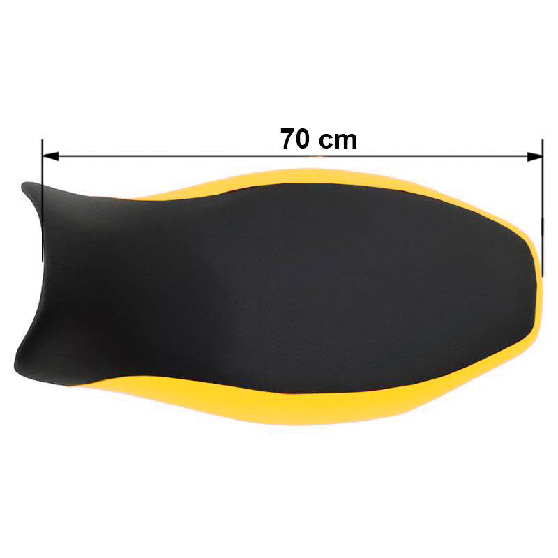BMW R 1150 R [2000-2006] - Long artificial leather saddle for “40th” yellow/black