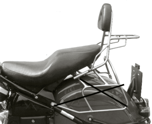 Kawasaki VN 1500 Drifter [1999-2003] - Sissybar with luggage bridge
