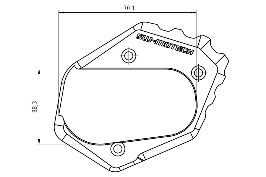 BMW R 1200 GS [2019] - side stand foot extension – picture 3
