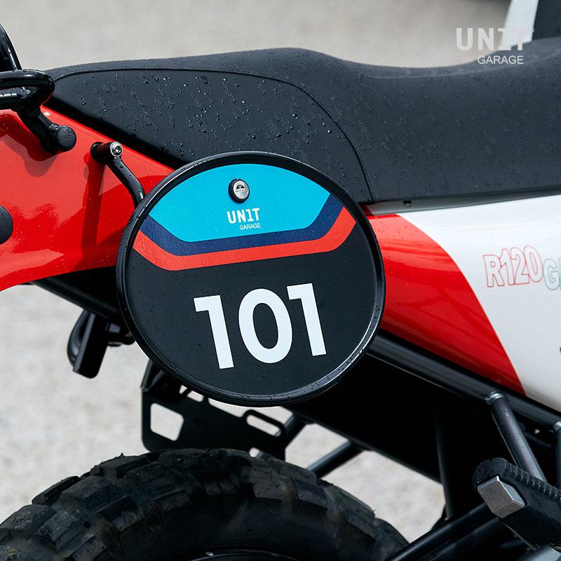 BMW R nineT 1200 Urban G/S (niedriger Auspuff) [2017-2023] - Startnummerntafel mit Schnellverschluss und Schloss