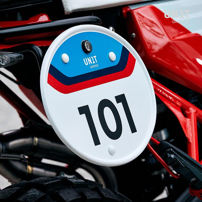 BMW R nineT 1200 Racer [2017-2020] - Startnummerntafel mit Schnellverschluss und Schloss