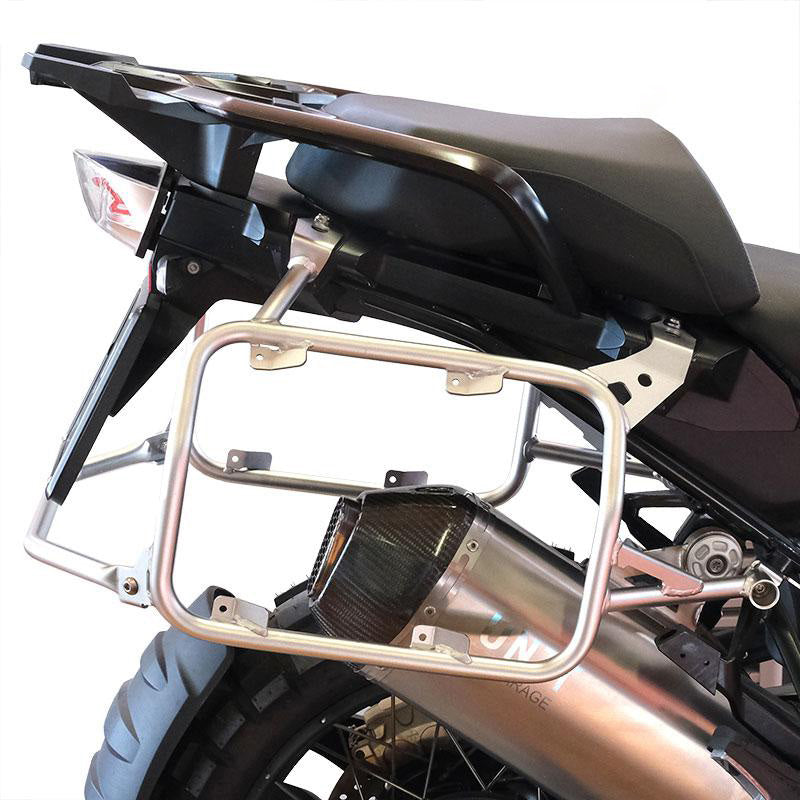 BMW R 1200 GS LC [2013-2018] - Paar Cult-Seitentaschen Canvas 40–50L + Paar Aluminiumplatten + Taschenrahmen Alu R1200GS LC - R1250GS & ADV